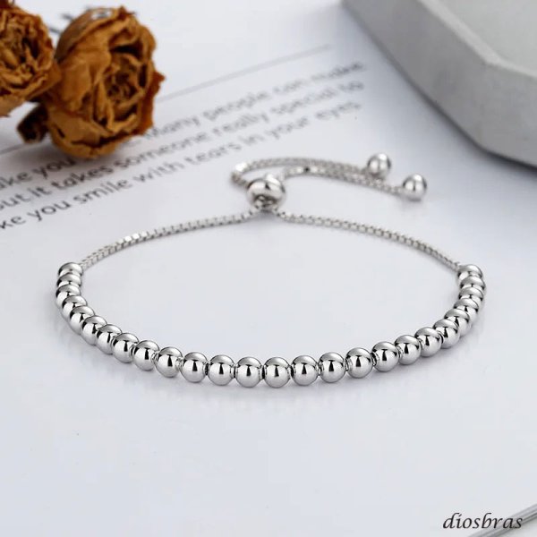 画像5: チェーン ブレスレット レディース  シルバー925 アンカー マリン シルバーバングル  チェーン プレーン ブレスレット ハンドメイド プレート　ボールチェーン