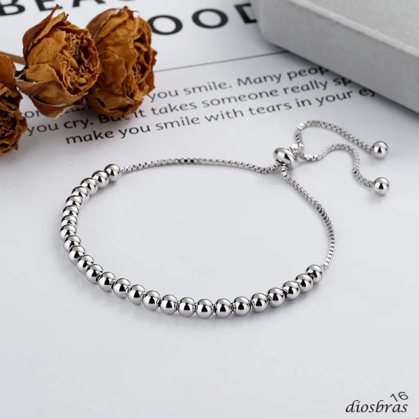 画像7: チェーン ブレスレット レディース  シルバー925 アンカー マリン シルバーバングル  チェーン プレーン ブレスレット ハンドメイド プレート　ボールチェーン