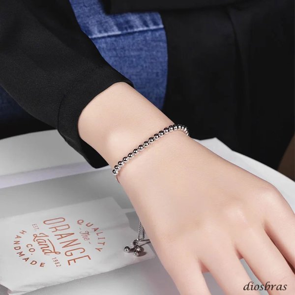 画像3: チェーン ブレスレット レディース  シルバー925 アンカー マリン シルバーバングル  チェーン プレーン ブレスレット ハンドメイド プレート　ボールチェーン