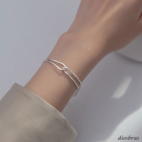 画像8: チェーン ブレスレット レディース  シルバー925 アンカー マリン シルバーバングル  チェーン プレーン ブレスレット ハンドメイド プレート　ボールチェーン