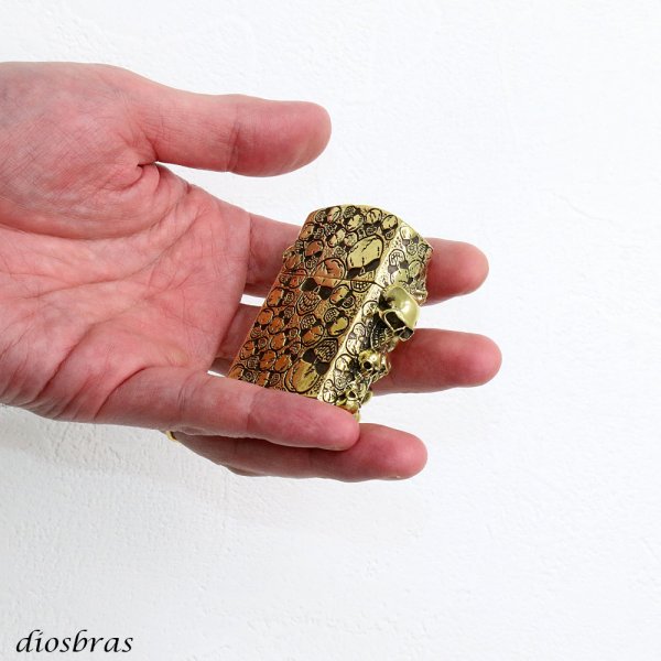 画像8: ドクロ 骸骨 スカル 髑髏 ZIPPO ジッポ 真鍮製 シルバー925 スターリングシルバー ZIPPOライター