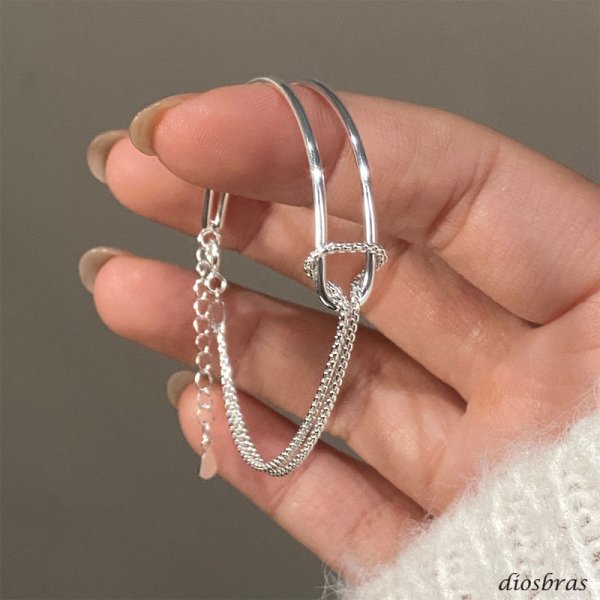 画像10: チェーン ブレスレット レディース  シルバー925 アンカー マリン シルバーバングル  チェーン プレーン ブレスレット ハンドメイド プレート　ボールチェーン