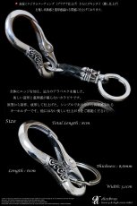 画像3: カラビナ キーリング キーホルダー キーフック　キーチェーン シャックル シルバー９２５　silver 925　真鍮　白真鍮　ＢＲＡＳＳ　ブラス　釣り針フック ウォレット　財布　バイカー　ライダース　ウォレットチェーン アトラス　ローマ数字 【diosbras-ディオブラス-】 (3)