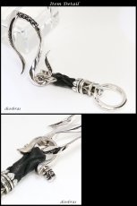 画像2: キーフック　カラビナ キーリング キーホルダー キーフック　キーチェーン シャックル シルバー９２５　silver 925　釣り針フック ウォレット　財布　バイカー　ライダース　ウォレットチェーン アトラス　ローマ数字 【diosbras-ディオブラス-】 (2)