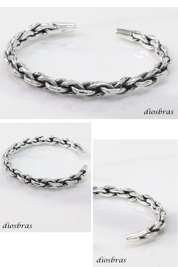 画像2: チェーン バングル ブレスレット チェーン シルバーブレスレット シルバーアクセサリー シルバーアクセサリー メンズ シルバーバングル ブレスレット バングル シルバー925 メンズアクセサリー プレゼント 人気