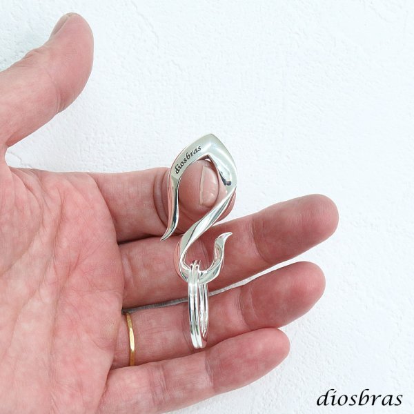 画像2: diosbras-ディオブラス- キーホルダー キーフック キーチェーン シルバー９２５ silver 925 釣り針フック ウォレット 財布 バイカー ライダース ウォレットチェーン