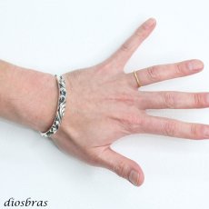 画像3: シルバーバングル アラベスク 唐草 トライバル シルバーアクセサリー インディアンジュエリー シルバーアクセサリー メンズ シルバーバングル ブレスレット シルバー925 メンズアクセサリー  人気  バングル (3)