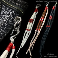 画像1: 【diosbras-ディオブラス-】ハンドメイド制作　ビーズストラップ　馬蹄　携帯ストラップ　ジョイントパーツ　カスタムビーズ フック 取り外し可能 (1)