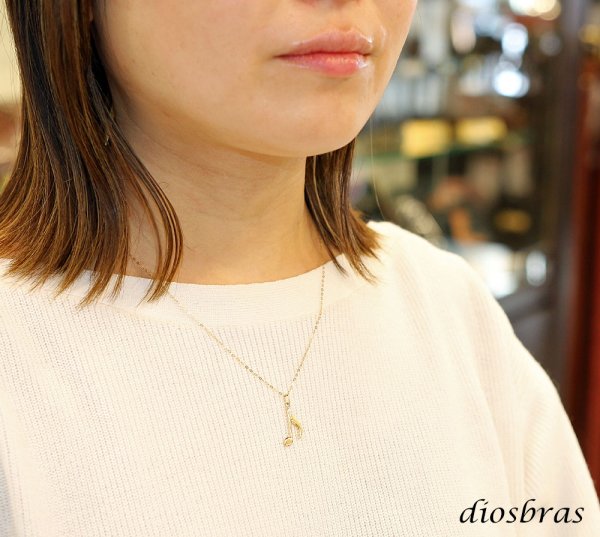 画像6: 音符 音楽 ペンダント k18 18金トップのみ 単品 8分音符 シンプル ゴールド 18k メンズ レディース チャーム クロス トップ  ネックレス