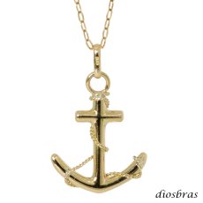 画像3: アンカー ペンダント k18 18金 コイン シンプル ゴールド 18k メンズ レディース マリーン 海 マリーナ 18金 チャーム クロス ペンダント コイン 金貨 ペンダント トップ  ネックレス  ネックレス S チェーンセット (3)