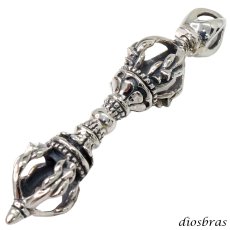 画像1: ペンダント ドルジェ ドージェ ネパール シルバー925 ドージェ ダガー メンズ シルバーネックレス シルバーアクセ ペンダントトップ ハード レディース メンズ (1)