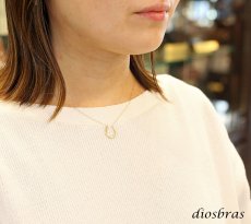 画像5: 馬蹄 ペンダント ホースシュー k18 18金トップ パイプ シンプル ゴールド 18k メンズ レディース18金 ペンダントトップ ネックレス 45cmチェーンセット (5)
