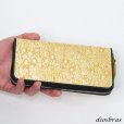 画像8: 財布 ラウンドファスナー スティングレイ メンズ レディース 本革 スティングレー スター エイ革 梅花皮 かいらぎ イバラエイ ウォレット ガルーシャ ラウンド ジッパー スタースティングレー レザーウォレット ロングウォレット  長財布 牛革 ハンドメイド　ゴールドパール