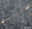 画像2: ハート ハート型 ペンダント k10 10金トップ シンプル ゴールド 10k メンズ レディース10金 チャーム ペンダントトップ  ネックレス チェーン付き (2)