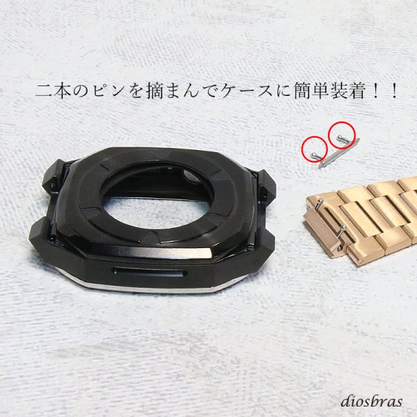 画像4: スペアバンド　ステンレスバンド　ステンレスベルト　予備パーツ　 watch アップルウォッチ  バンド ステンレス ケース　カバー 一体型 バンド ラバー 高級ベルト ケースバンド メンズ ベルト ステンレス 44mm 40mm 41mm 45mm 42mm 46mm 一体型 Series4/5/6/7/8/SE