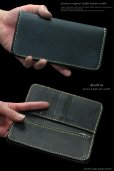 画像7: メンズ長財布 レザーウォレット 本革 サドルレザー 牛革 シンプルウォレット メンズ長財布 レザーウォレット メンズ 長財布 革財布 皮財布 ロングウォレット 本物 天然皮革 ハンドメイド ウォレット お財布 紳士財布 婦人財布 プレゼント サイフ ヌメ革 ブラック 黒