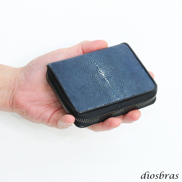 画像8: 財布 ラウンドファスナー  ガルーシャ スティングレイ 財布 スティングレー メンズ レディース 本革  エイ革 大人気 ラウンドファスナー ウォレット  ラウンド ジッパー ＺＩＰＰＥＲ 財布 ヌメ革 レザーウォレット ロングウォレット バイカー ミニ財布 牛革 紳士 婦人