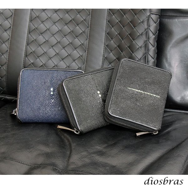 画像12: 財布 ラウンドファスナー  ガルーシャ スティングレイ 財布 スティングレー メンズ レディース 本革  エイ革 大人気 ラウンドファスナー ウォレット  ラウンド ジッパー ＺＩＰＰＥＲ 財布 ヌメ革 レザーウォレット ロングウォレット バイカー ミニ財布 牛革 紳士 婦人