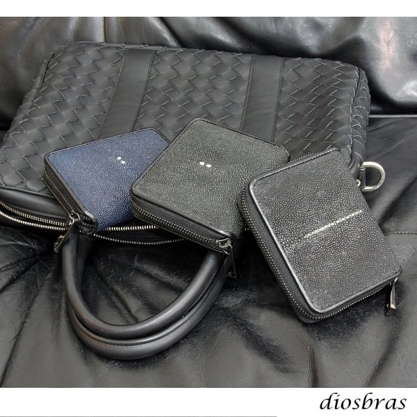 画像3: 財布 ラウンドファスナー  ガルーシャ スティングレイ 財布 スティングレー メンズ レディース 本革  エイ革 大人気 ラウンドファスナー ウォレット  ラウンド ジッパー ＺＩＰＰＥＲ 財布 ヌメ革 レザーウォレット ロングウォレット バイカー ミニ財布 牛革 紳士 婦人