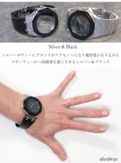 画像3: カシオーク　カスタム G-shock ジーショック GA-2100 GA-2110用 カシオーク 最新型 ステンレス ケース ラバーストラップ カシオーク ラバー ベルト ケース カスタム (3)