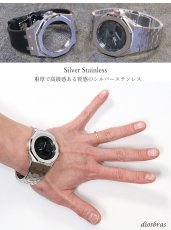 画像9: カシオーク　カスタム G-shock ジーショック GA-2100 GA-2110用 カシオーク 最新型 ステンレス ケース ラバーストラップ カシオーク ラバー ベルト ケース カスタム (9)