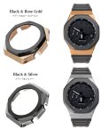 画像3: 【1年保証】カシオーク　カスタム G-shock ジーショック GA-2100 GA-2110用 カシオーク 最新型 ステンレス ケース ラバーストラップ カシオーク ラバー ベルト ケース カスタム