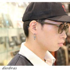 画像5: ピアス スカル ジルコニア 王冠 クラウン ドロップ ピアス  シルバー９２５ ピアス メンズ レディース ピアス アクセサリー 本物シルバー９２５ スカルヘッド  片方ピアス メンズ レディース (5)