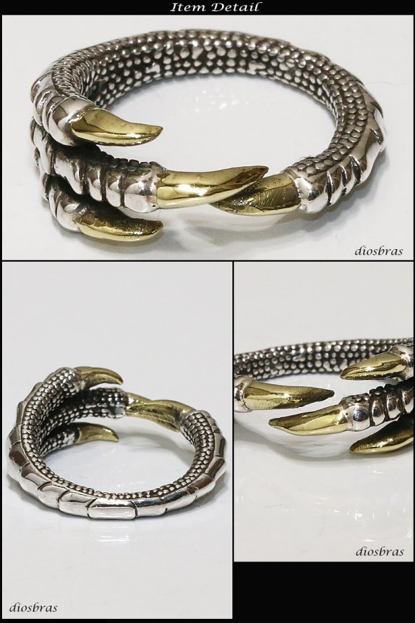 画像4: 【シルバーリング】【ドラゴン　リング】【シルバーアクセサリー】クロウ　爪　リング 龍　竜　シルバーアクセサリー メンズ シルバーリング 指輪 シルバー925 メンズアクセサリー 大きいサイズ フリーサイズ【メール便なら全国送料無料】