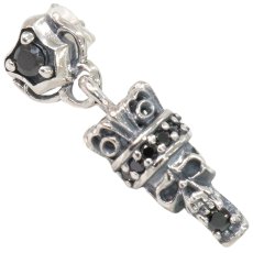 画像6: ピアス スカル ジルコニア 王冠 クラウン ドロップ ピアス  シルバー９２５ ピアス メンズ レディース ピアス アクセサリー 本物シルバー９２５ スカルヘッド  片方ピアス メンズ レディース (6)
