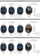 画像12: apple watch アップルウォッチ  バンド ステンレス ケース　カバー 一体型 バンド ラバー 高級ベルト ケースバンド メンズ ベルト ステンレス 44mm 40mm 41mm 45mm 一体型 おしゃれ 腕時計 プレゼント クロコダイル レザーストラップ  Series4/5/6/7/8/9/10/SE (12)