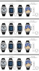 画像7: apple watch アップルウォッチ  バンド ステンレス ケース　カバー 一体型 バンド ラバー 高級ベルト ケースバンド メンズ ベルト ステンレス 44mm 40mm 41mm 45mm 一体型 おしゃれ 腕時計 プレゼント クロコダイル レザーストラップ  Series4/5/6/7/8/9/10/SE (7)