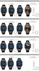 画像9: apple watch アップルウォッチ  バンド ステンレス ケース　カバー 一体型 バンド ラバー 高級ベルト ケースバンド メンズ ベルト ステンレス 44mm 40mm 41mm 45mm 一体型 おしゃれ 腕時計 プレゼント クロコダイル レザーストラップ  Series4/5/6/7/8/9/10/SE (9)