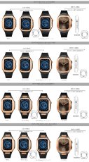 画像6: apple watch アップルウォッチ  バンド ステンレス ケース　カバー 一体型 バンド ラバー 高級ベルト ケースバンド メンズ ベルト ステンレス 44mm 40mm 41mm 45mm 一体型 おしゃれ 腕時計 プレゼント クロコダイル レザーストラップ  Series4/5/6/7/8/9/10/SE (6)
