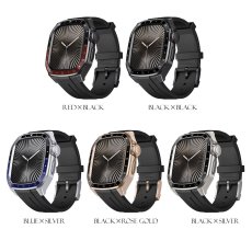 画像4: アップルウォッチ ウルトラ 46mm 45mm 44mm  バンド メタル ケース スポーツモデル　プロフェッショナルモデル　カバー 一体型 バンド ラバー apple watch 高級ベルト ケースバンド メンズ ベルト メタル素材  一体型 おしゃれ 腕時計  Series4/5/6/7/8/9/SE (4)