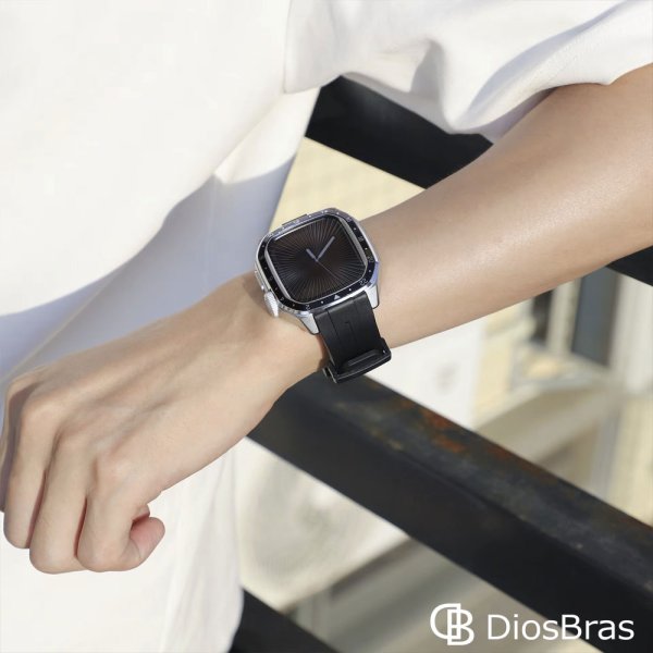 画像8: 【1年保証】アップルウォッチ ウルトラ 46mm  バンド メタル ケース スポーツモデル　プロフェッショナルモデル　カバー 一体型 バンド ラバー apple watch 高級ベルト ケースバンド メンズ ベルト メタル素材  一体型 おしゃれ 腕時計  Series4/5/6/7/8/9/SE