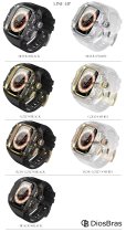 画像6: 【1年保証】【新型】アップルウォッチ ウルトラ ULTRA3/2/1 49mm  バンド クリア 透明 ポリカーボネート ボタン開閉 ステンレス ケース　カバー 一体型 バンド ラバー apple watch 高級ベルト ケースバンド メンズ ベルト  49mm　一体型   Series4/5/6/7/8/9/SE