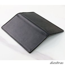 画像7: メンズ長財布 レザーウォレット 本革 サドルレザー 牛革 スーパースリム 極薄 メンズ長財布 バイカーズウォレット レザーウォレット メンズ 長財布 革財布 皮財布 ロングウォレット 天然皮革 ハンドメイド ウォレット お財布 紳士財布 ヌメ革 プレゼント ブラック 黒 (7)