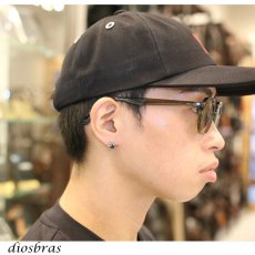 画像3: ピアス  ブラック ジルコニア ワンポイント シルバー925 シルバーピアス  アラベスク   レディース メンズ アクセサリー フレア (3)