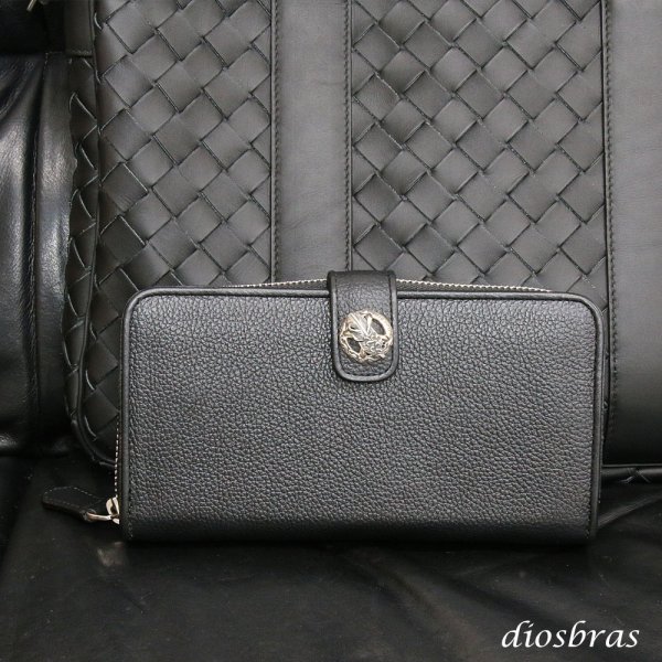 画像11: 長財布 ラウンドファスナー クロス シルバー925製 コンチョ 十字架 レザーウォレット 革財布 本革 レザー シュリンクレザー ラウンドジッパー ウォレット ハンドメイド 牛革 レディース おしゃれ スリム メンズ長財布  男性 女性 メンズ財布 ファスナー カード収納 大容量