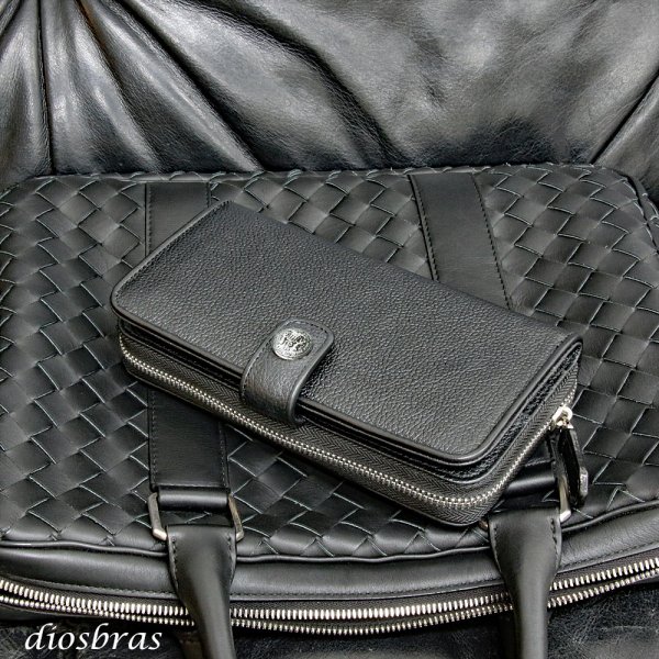 画像10: 長財布 ラウンドファスナー クロス シルバー925製 コンチョ 十字架 レザーウォレット 革財布 本革 レザー シュリンクレザー ラウンドジッパー ウォレット ハンドメイド 牛革 レディース おしゃれ スリム メンズ長財布  男性 女性 メンズ財布 ファスナー カード収納 大容量