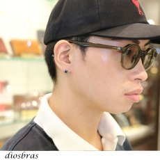 画像3: ピアス 馬蹄 ホースシュー ジルコニア ブラック 本物シルバー925パワーストーン ピアス片耳 片方販売 メンズ レディース (3)