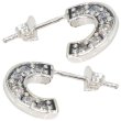 画像5: ピアス ジルコニア フープ リング シルバー９２５ ピアス メンズ レディース アクセサリー 両耳 2個セット (5)