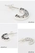 画像3: ピアス ジルコニア フープ リング シルバー９２５ ピアス メンズ レディース アクセサリー 両耳 2個セット (3)
