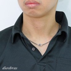 画像2: チェーン フック シルバー９２５ 星 スタークロス 十字架  カスタムパーツ ロブスター クラスプ ロック 両面デザイン (2)