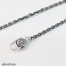 画像3: チェーン フック シルバー９２５ 星 スタークロス 十字架  カスタムパーツ ロブスター クラスプ ロック 両面デザイン (3)