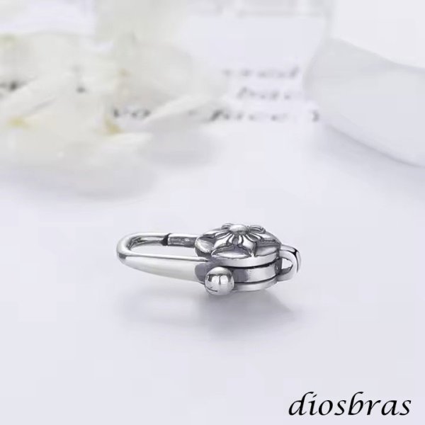 画像4: チェーン フック シルバー９２５ 星 スタークロス 十字架  カスタムパーツ ロブスター クラスプ ロック 両面デザイン