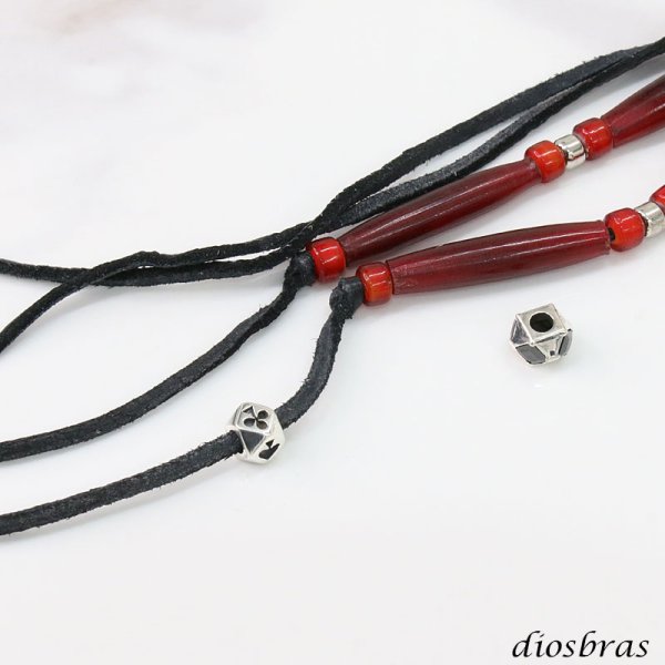 画像6: トランプ ハート ダイヤ スペード クローバー 多角形 キューブ  ペンダント ビーズ シルバー シルバー925 ビーズ アクセサリー ハンドメイド パーツ ジルコニア 多角形 キューブ  縦8.4mm 直径7.4mm 内径3.7mm  メール便全国送料無料