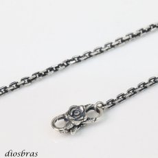 画像3: チェーン ダブルクリップ フック シルバー９２５ 薔薇　バラ カスタムパーツ ロブスター クラスプ ロック 両面デザイン (3)