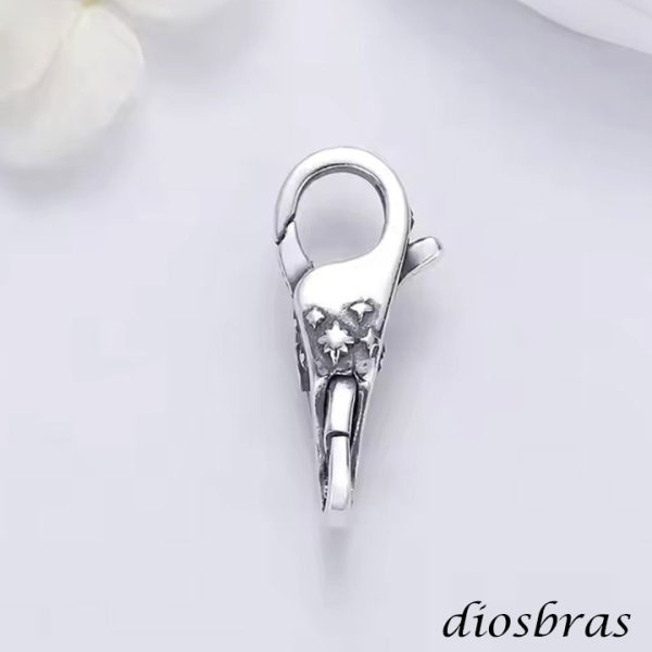 画像7: チェーン フック シルバー925 アイシェイプ フリーメイソン プロビデンス 星 スター クリスチャン カスタムパーツ ロブスター クラスプ ロック 両面デザイン