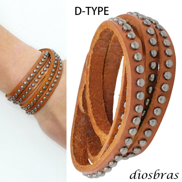 画像5: ブレスレット メンズ レザー ブレス スタッズ 3重 2重 2連ブレス クロス プレート インフィニティ 無限  選べる♪全5種類 本革 革 バングル レザーブレスレット レザーブレス アメカジ系 サロン系 キレカジ系 に♪ ピューター製 メール便なら送料無料